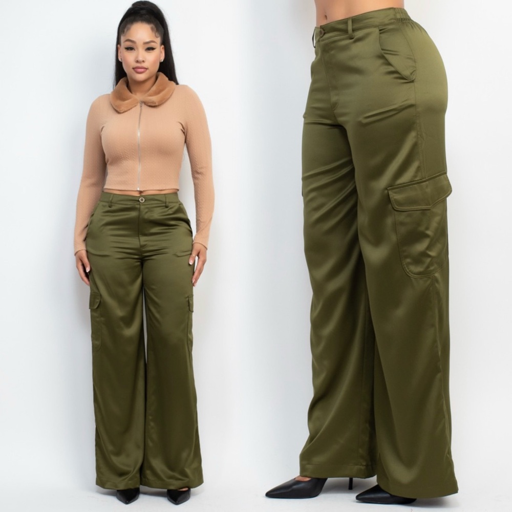 Olive Green Women's Cargo Pants